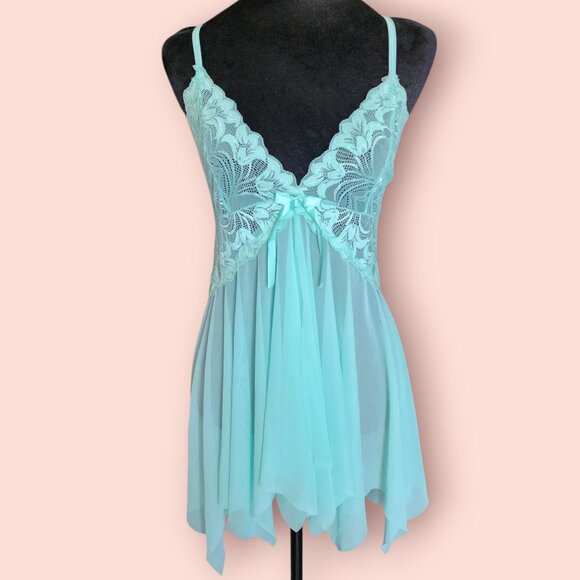 Avidlove Lace & Mesh Babydoll Lingerie top ethereal whimsy fairy angelcore - Picture 1 of 5